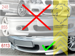 schwarz, passend für Original BMW M-Paket und unsere Artikelnummer 6113, PP Kunststoff, Eintragungsfrei / als Ersatzteil verwendbar